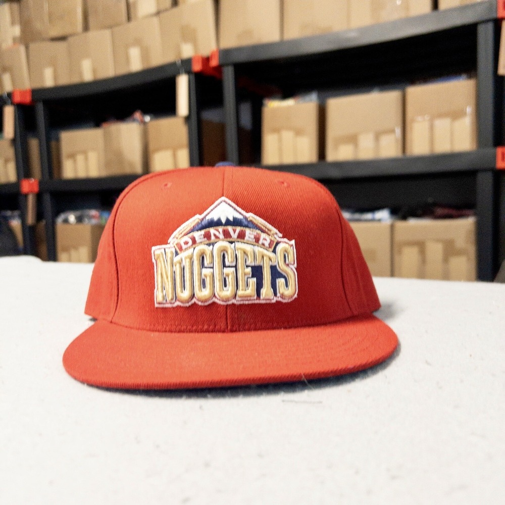 mitchell and ness Wool Fitted Denver Nuggets Hat 7 1/4